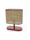 Fabric Table Lamp with Beige Shade and Base