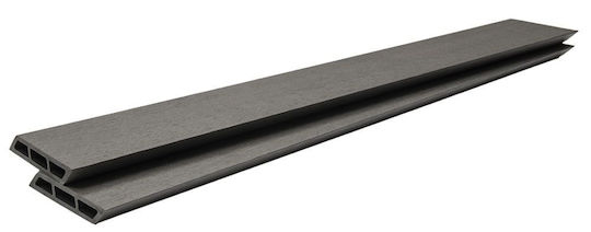 Newplan Gartenzaunmaterial aus WPC 360cm 1Stück Gray