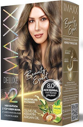 Maxx Deluxe Hair Color Βαφή Μαλλιών 8.0 Light B...