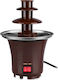 Brown Chocolate Fountain with 3 Flats 14.5x14.5x22cm