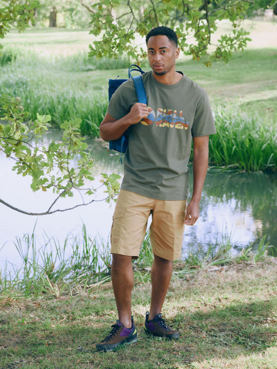 Fjallraven Multicolor Logo T-shirt Green