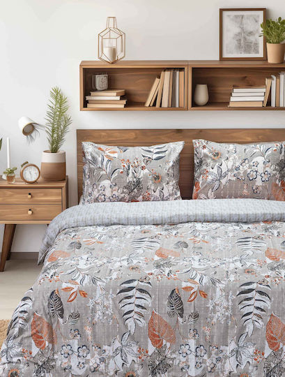 Madi Canopy Σετ Σεντόνια King Size με Λάστιχο 180x200+30εκ. Blaze (4τμχ)