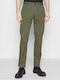 Denton 1985 Trousers Chino Elastic in Slim Fit Army Green
