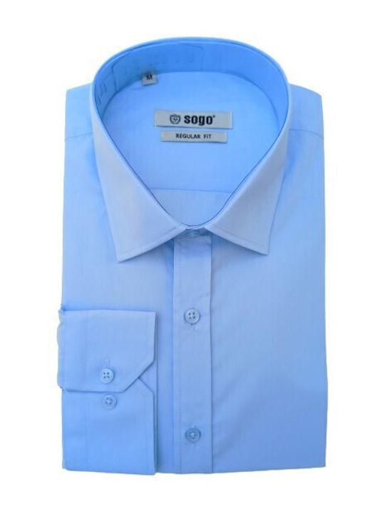 Sogo Long-sleeved Shirt Light Blue