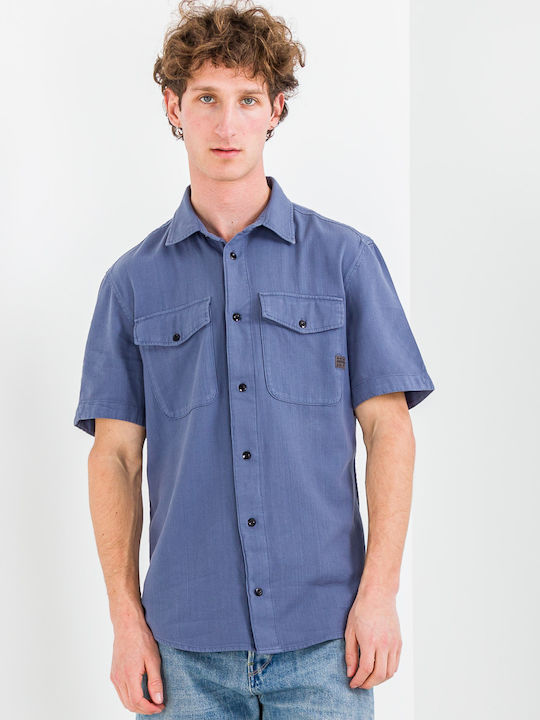 G-Star Raw Marine Дълъг ръкав Памучен Риза Син