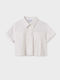Kids One Color Short-Sleeved Ecru Shirt