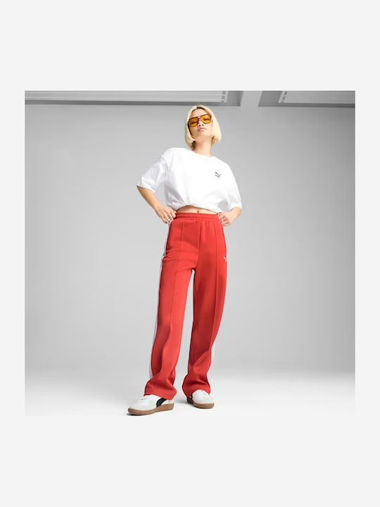 Puma T7 Sweatpants Red 629797-15