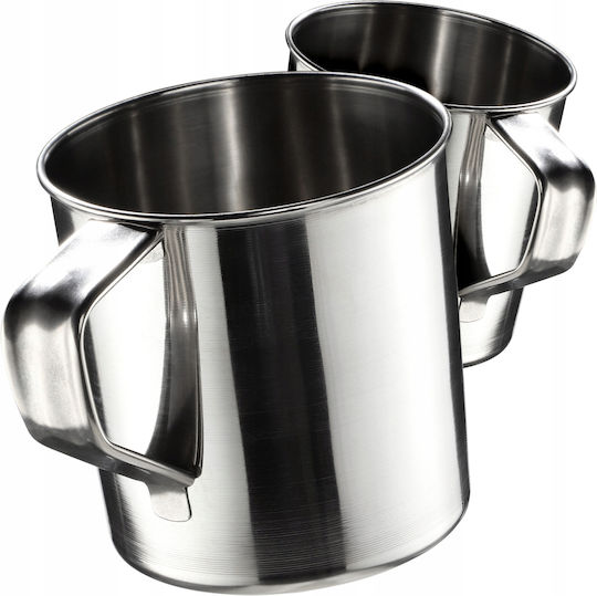 Kadax Stainless Steel Mug 400ml Travel Mugs 2pcs
