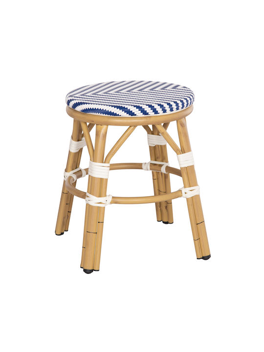 Garden Stool Aluminum White-Blue Garden Stool Aluminum White-Blue