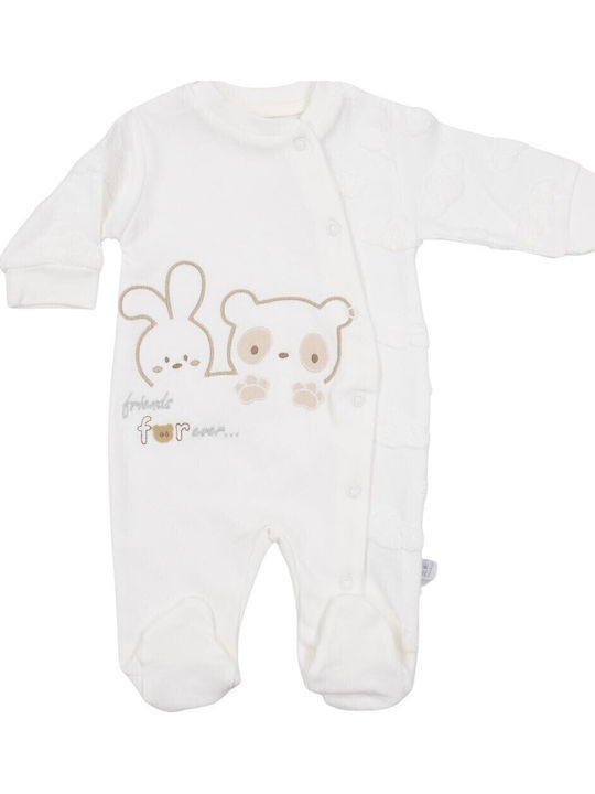 Babybal Baby Bodysuit Long-Sleeved Ecru