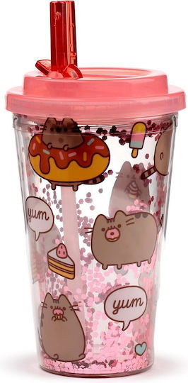 Puckator Kinderflasche Kunststoff mit Strohhalm 450ml
