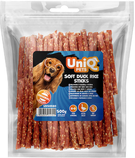 Uniq Лакомства на пръчка за Кучета с Патица и Ориз 500gr
