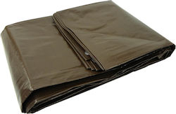 Geko Waterproof Tarpaulin 200gr/m² 10x10m. Heavy Duty Brown