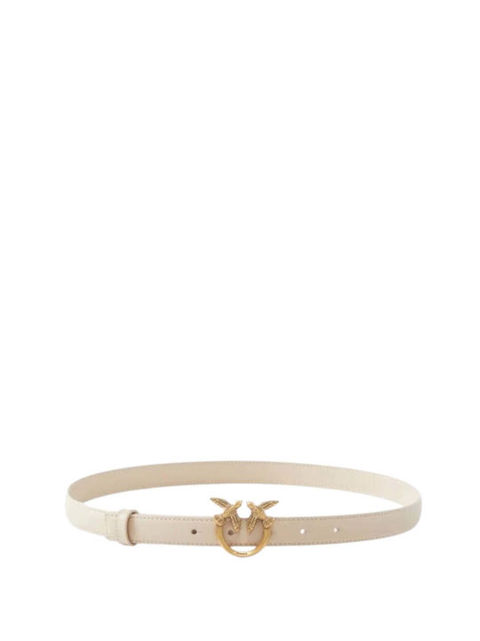 Pinko Leather Women's Belt Beige