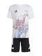 Kids' Set with Shorts Summer 2pcs White x Marvel Spider-Man