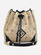 Women's Tabac Brown Drawstring Bag