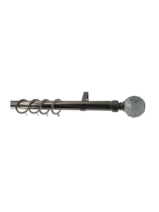 Grace Pliabil Metalic Galerie pentru perdele Simplu Φ28mm 300-300buc Chrome