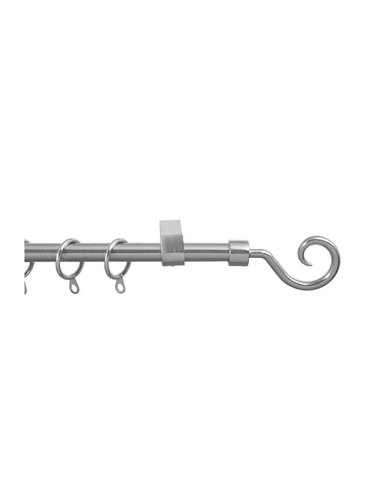 Grace Extendable Metallic Curtain Pole Single Φ...