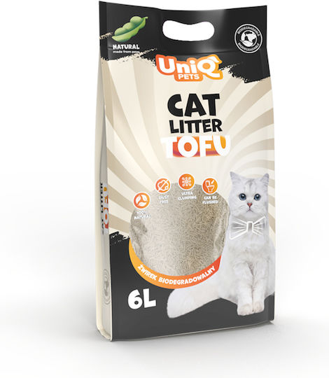 Uniq Котешки пясък Тофу без аромат 2.5кг / 6лт