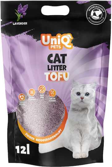 Uniq Nisip pentru Pisici Tofu cu Aromă Lavanda 5kg / 12lt
