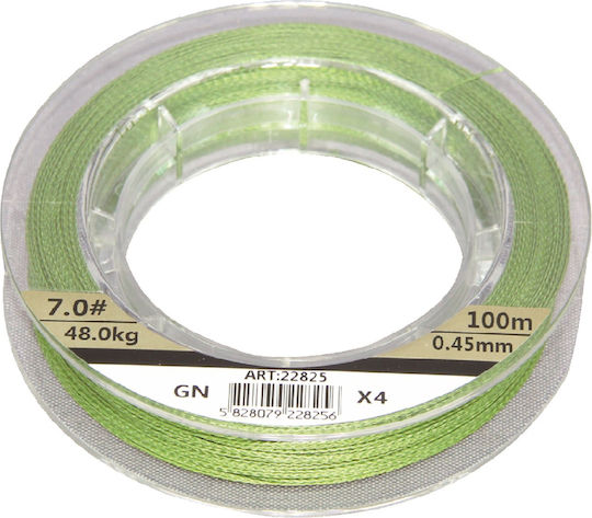 Tpster Angelschnur 159-05 Grün 0,45mm Max48kg 100m 22825