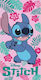 Disney Stitch Flower Pink Beach Towel 70x140cm