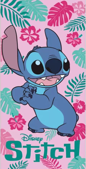 Disney Stitch Flower Pink Beach Towel 70x140cm