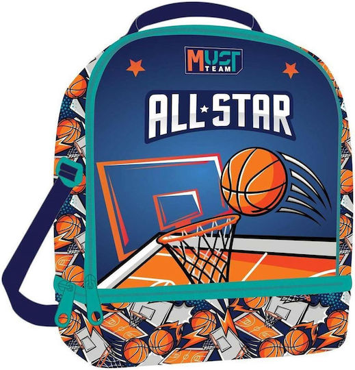 Must Team School Insulated Kids' Lunch Handbag 7 Litre Multicolour 22x16x28cm