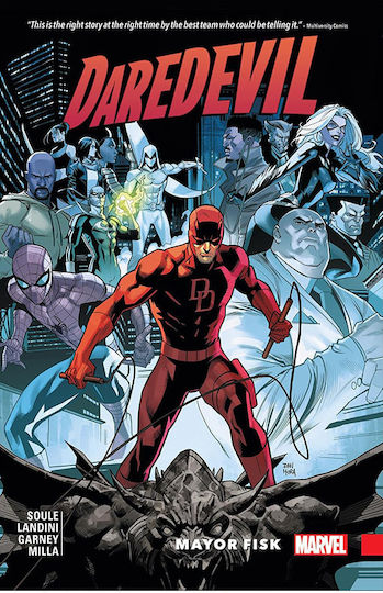 Daredevil Mayor Fisk, Cover by Dan Mora Daredevil faces his most daunting challenge yet as Wilson Fisk the Kingpin of Crime is elected Mayor of New York City Daredevil Born Again premieres March