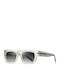 Moscow Mule Unisex Sunglasses with Transparent Plastic Frame and Gray Gradient Polarized Lens MM/31111/4-Transparent-Green-Thalassa