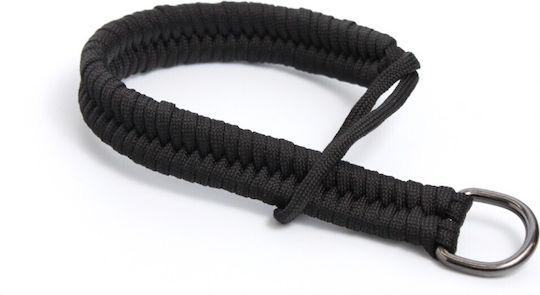 Curea de Mână Împletită din Paracord pentru Cameră Accpro Negru Sb-25