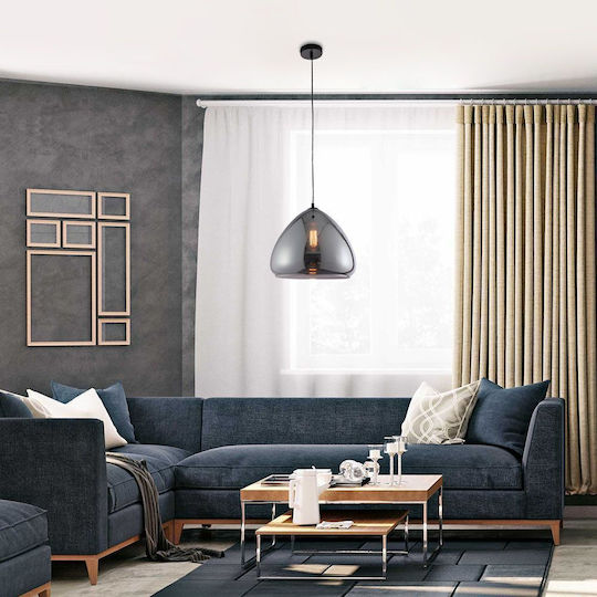 Vivalux Pendant Light Black with Socket E27 35x35x150cm
