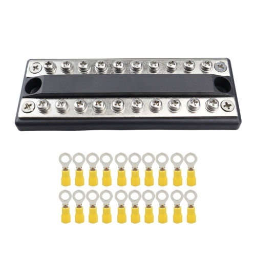 Cp-4051 100a 48v Rv Yacht Modified Double Row 10way Busbar 20pcs Terminals