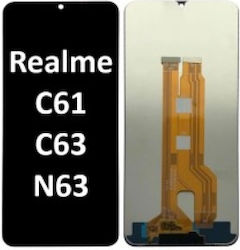 Οθόνη με Πλαίσιο για Realme C63 (Μαύρο)