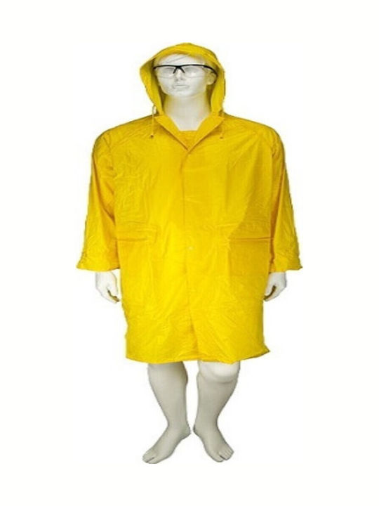 Galaxy Rain Αδιάβροχη Καμπαρντίνα Εργασίας Ανδρική PVC με Κουκούλα Galaxy Rain Αδιάβροχη Καμπαρντίνα Εργασίας Ανδρική PVC με Κουκούλα