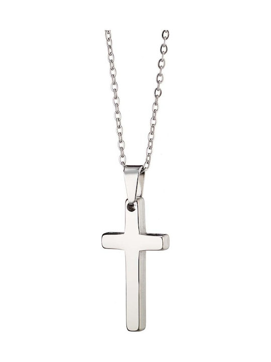 Art Collection Herren Kreuz aus Stahl mit Kette