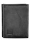 Leather Men's Wallet Cards with RFID Black