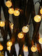 Led Fairy Lights Bubble Design 50 Bulbs 935cm Solar Powered Warm White Light