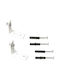 Grace Curtain rail base Wall made of Metal White 2pcs