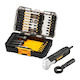 Комплект битове с ъглов адаптер Dewalt Dt70782-...