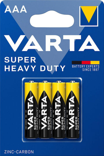 Varta Super Heavy Duty Цинкови батерии Цинк AAA 1.5V 4бр