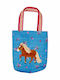 Pony-Tasche Hellblau 18x20