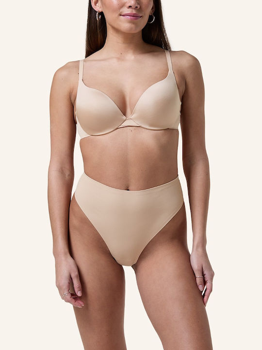 Women's String rugby tan