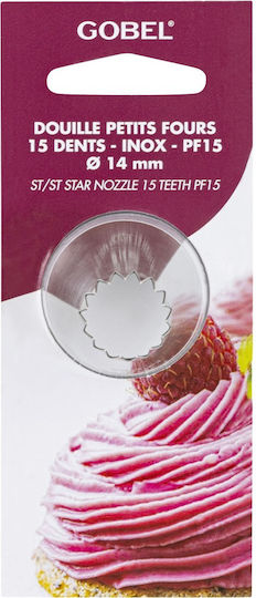 Gobel Tülle für Konditorei Spritzbeutel Inox 1.4cm 1Stück LT.GLPF15-C