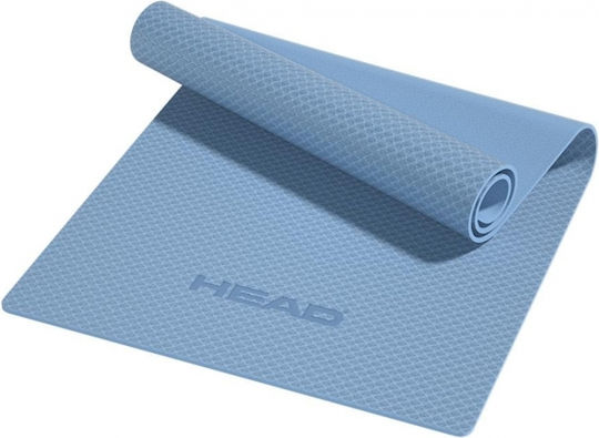 Head Covor de exerciții fizice Pilates Light Blue cu curea de transport (80x80x0.7cm)