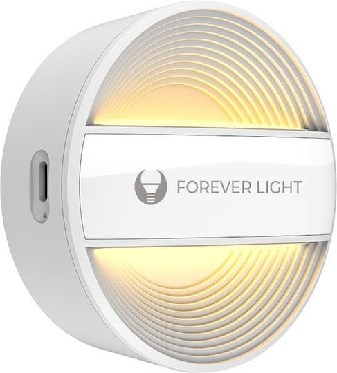 Led Night Lamp Round Pure Flc-20 Alma Pir White 500mah Forever Light