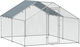 Pawhut Metallic Poultry Coop L3.4 x W3 x H1.9m