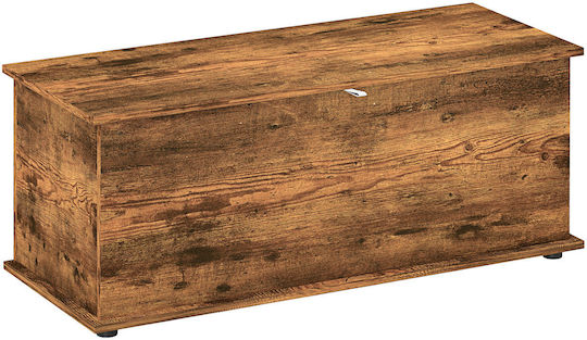 HomCom Dekorative Koffer Hölzernes 100x40x40cm Braun