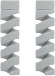 Twist Cable Protector Grey Set of 2 Pieces 3.2x0.9cm