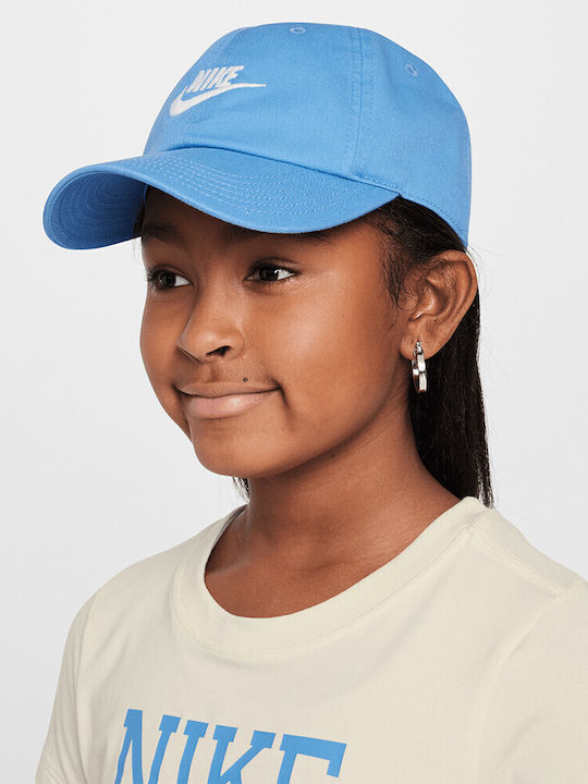 Nike Kinderhut Jockey Stoff Futura Washed Blau